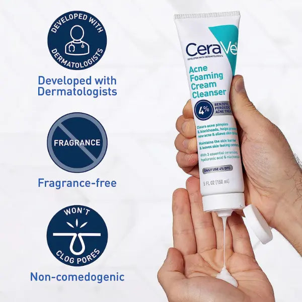 CeraVe Acne Foaming Cream Cleanser - 150ml Glow Haven